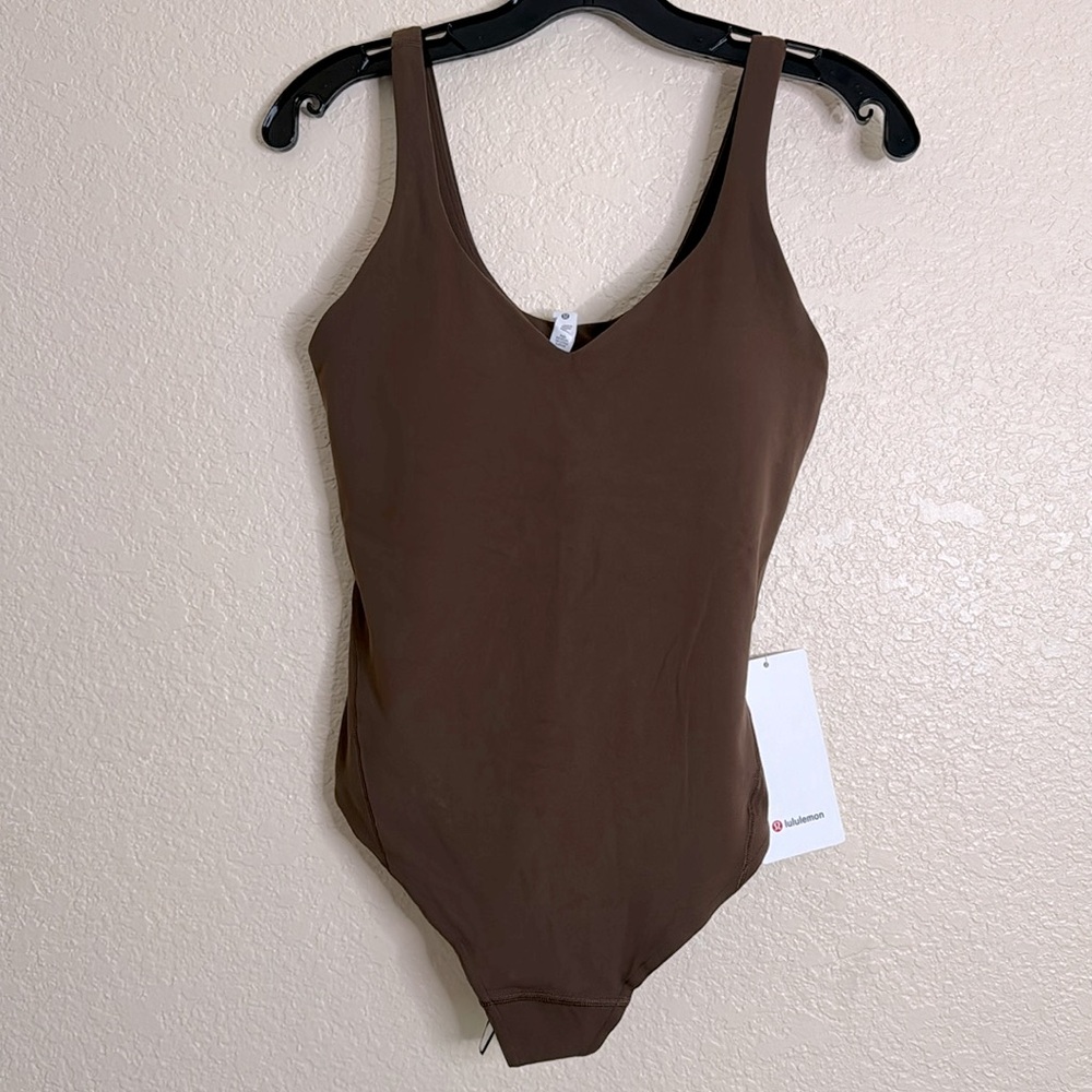 Lululemon Align Bodysuit Size 8 Java - Picture 2 of 16